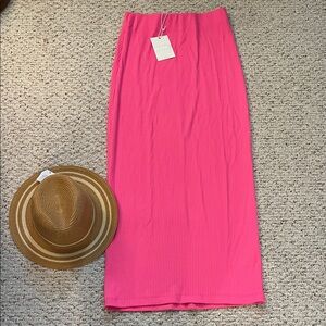 NWT! Show Me Your MuMu Elle Pink Pencil Skirt